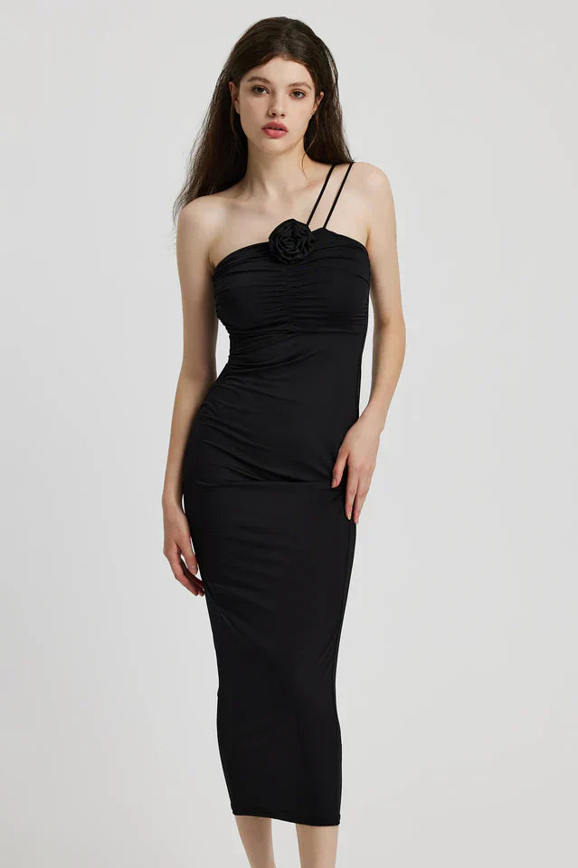 Cara – Classic Sleeveless Midi Dress