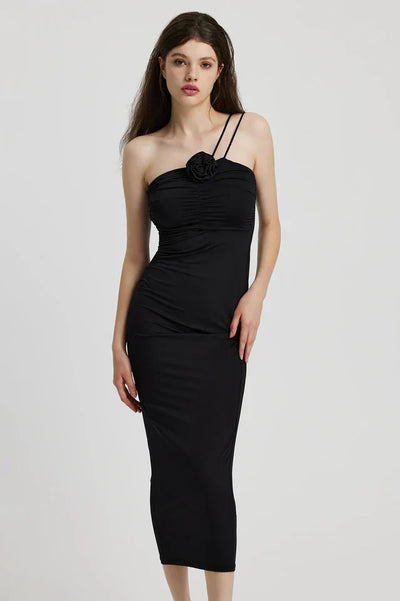 Cara – Classic Sleeveless Midi Dress