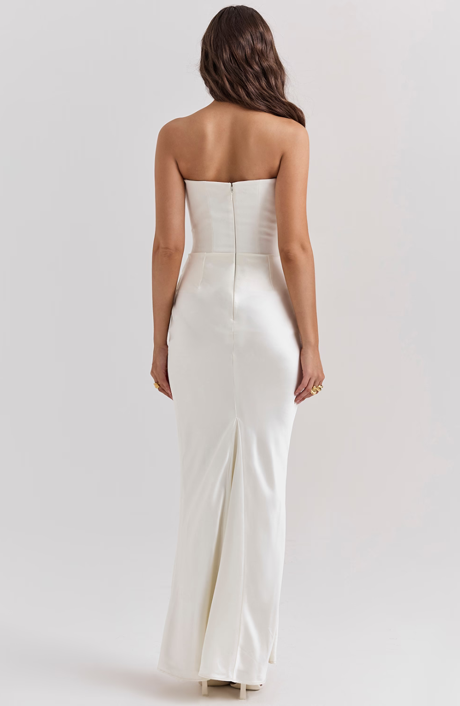 Vivian - Elegant Strapless Maxi Dress Timeless Grace with a Bold Touch
