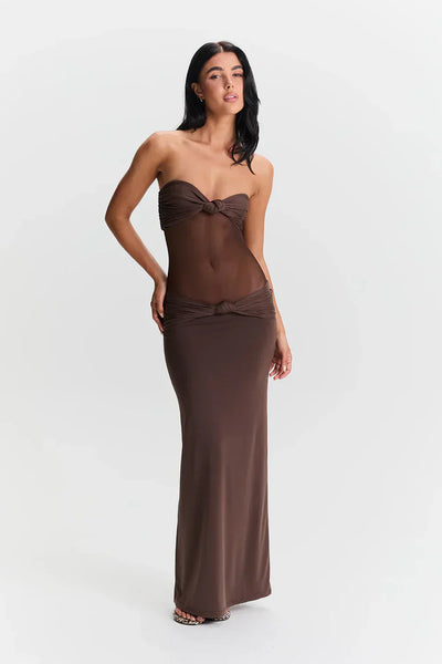 Luna – Modern Twist Detachable-strap Maxi Dress
