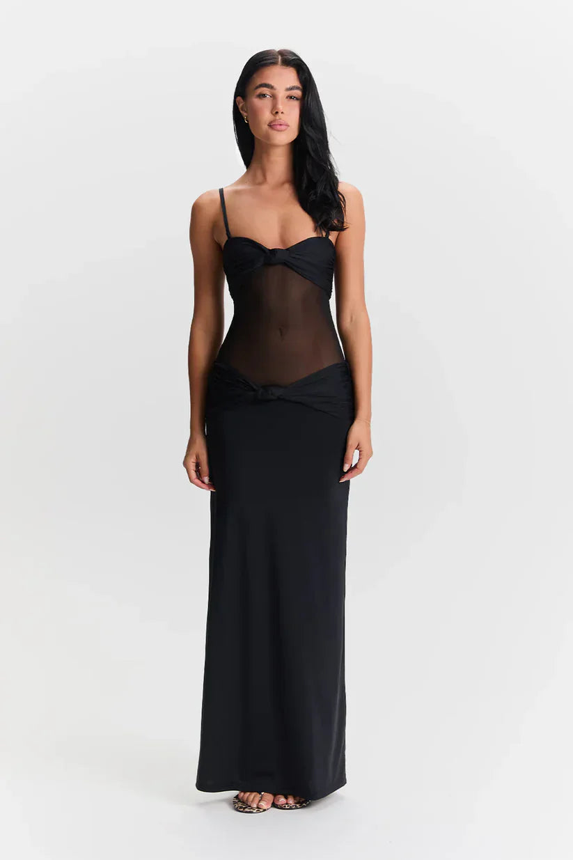 Luna – Modern Twist Detachable-strap Maxi Dress