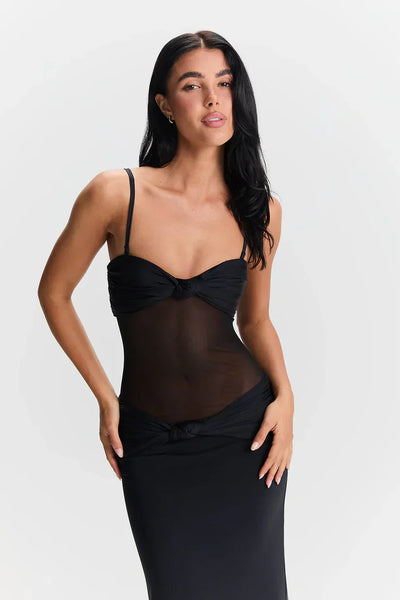 Luna – Modern Twist Detachable-strap Maxi Dress