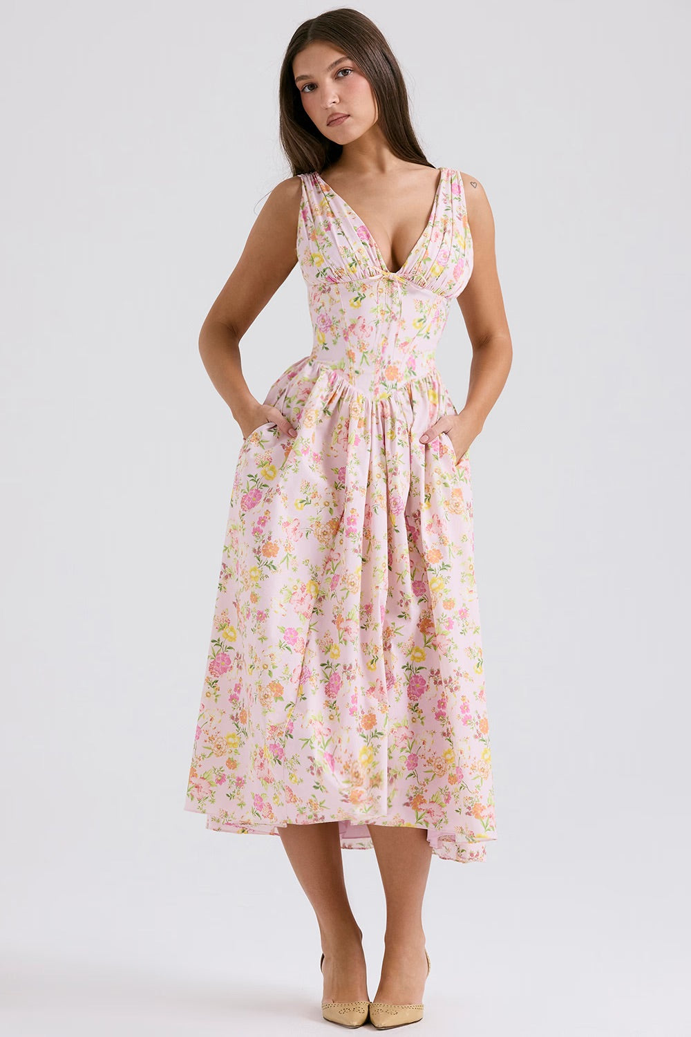 Marissa - Elegant Summer Midi Dress