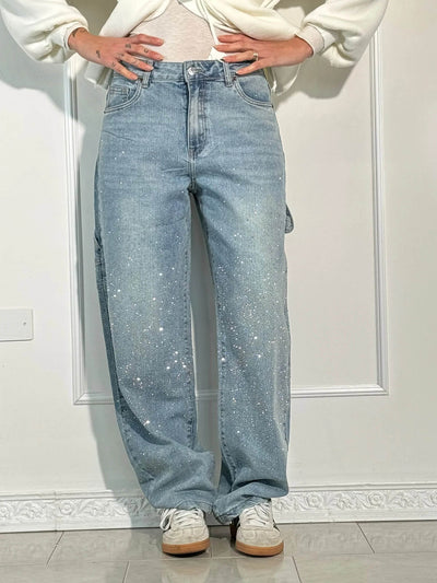 Ellaa |Balloon Carpenter Shine Denim Jeans