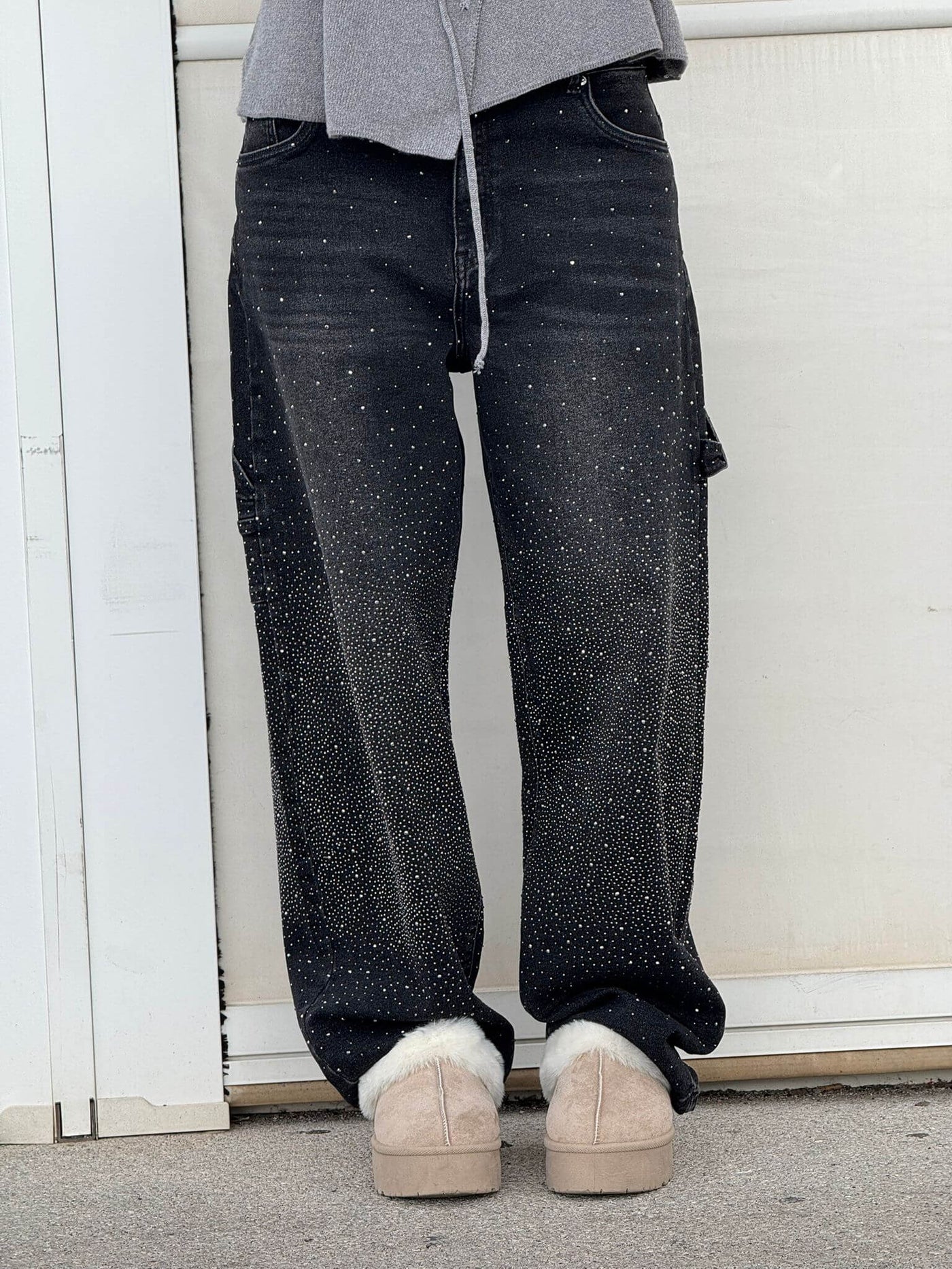 Ellaa |Balloon Carpenter Shine Denim Jeans