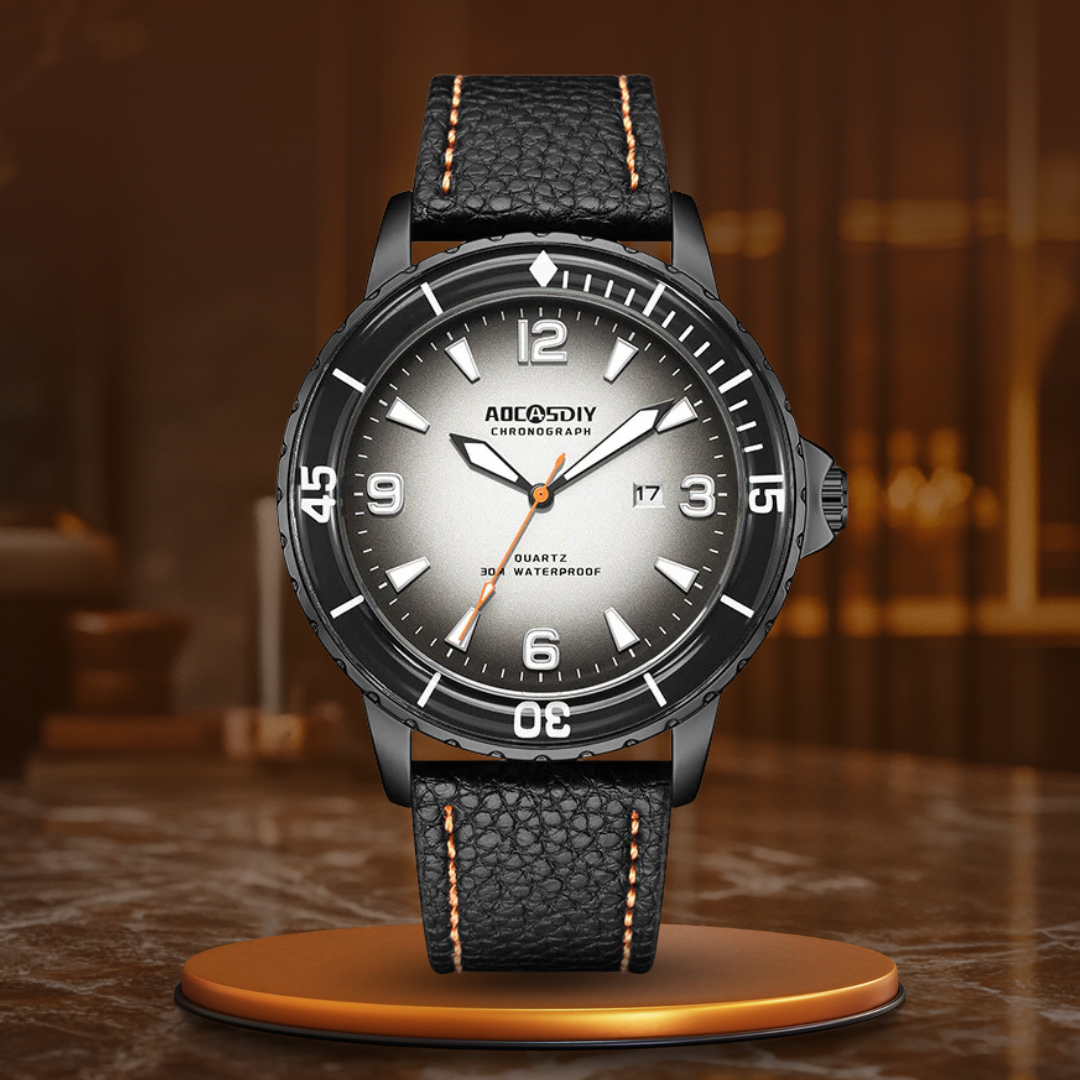 Casual leather watch