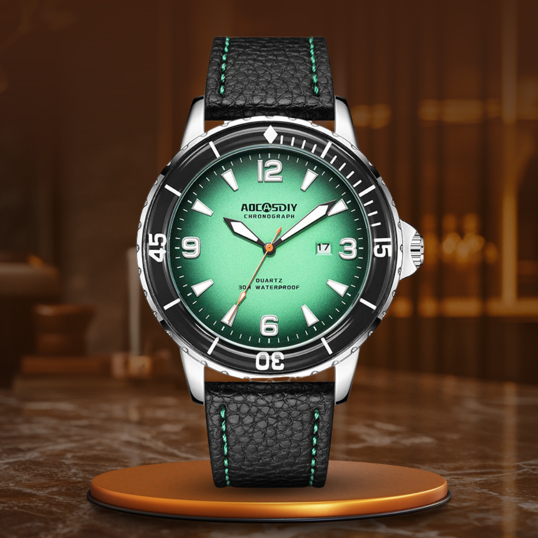 Casual leather watch