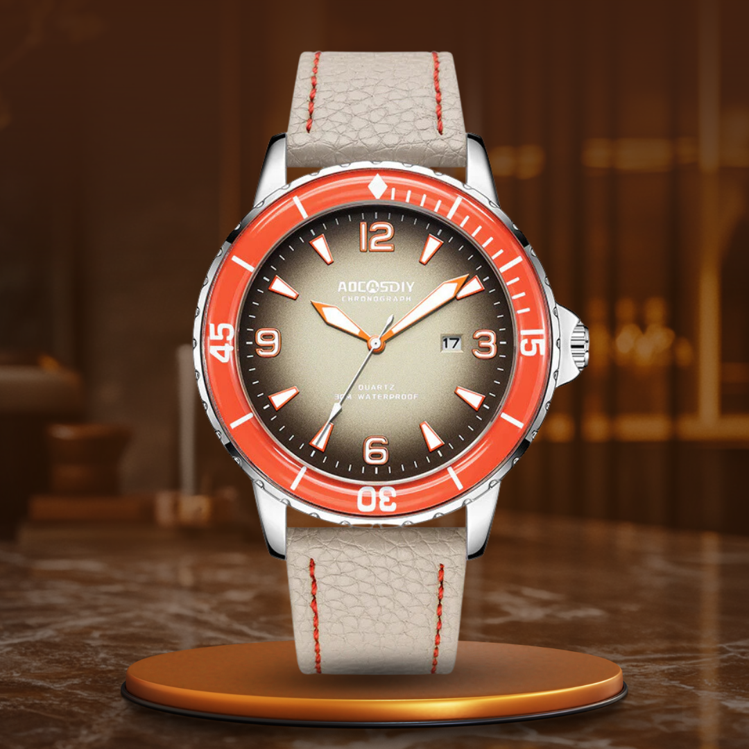 Casual leather watch