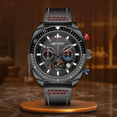 Waterproof Luxury Sports Quartz Watch with Chronograph