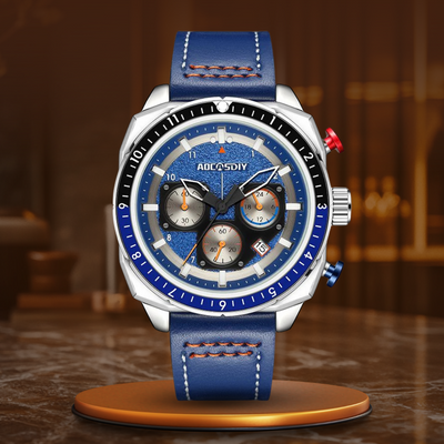 Waterproof Luxury Sports Quartz Watch with Chronograph