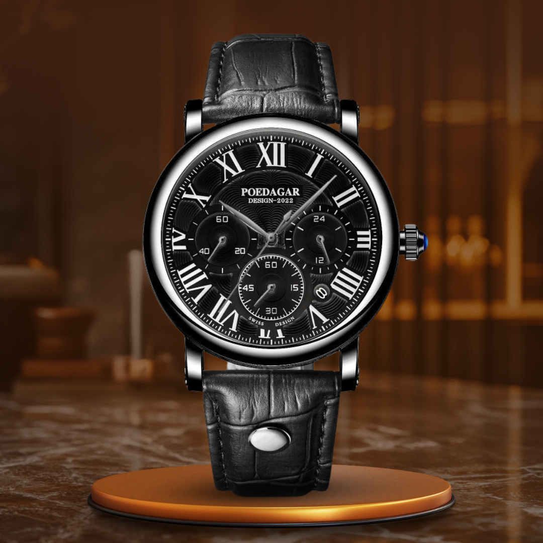 Luxurious, casual chronograph wristwatch