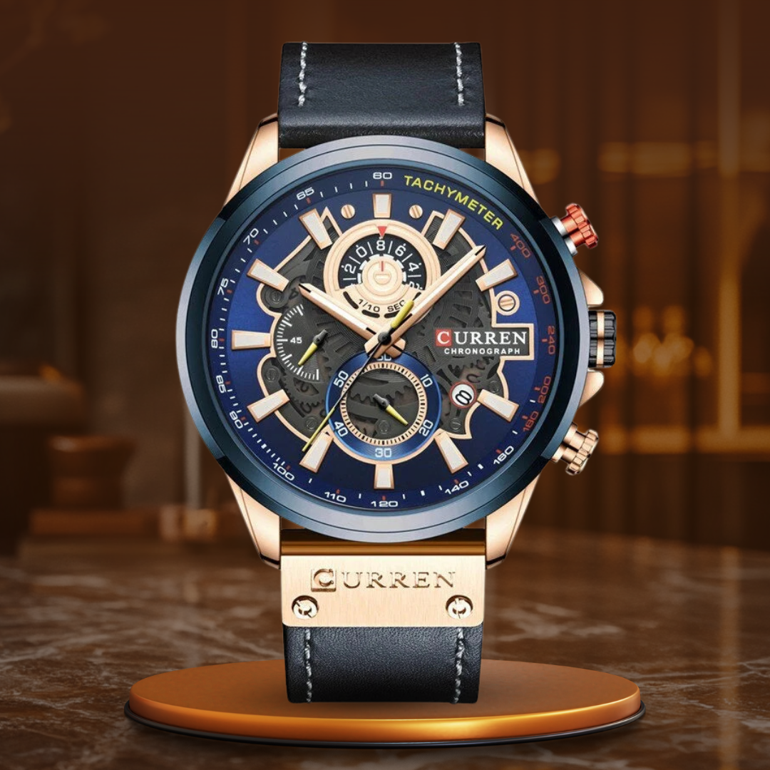 multifunctional quartz watch with calendar