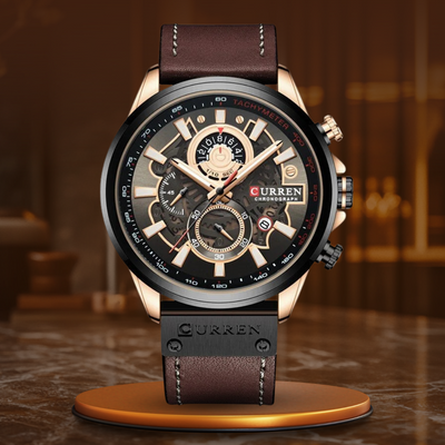 multifunctional quartz watch with calendar