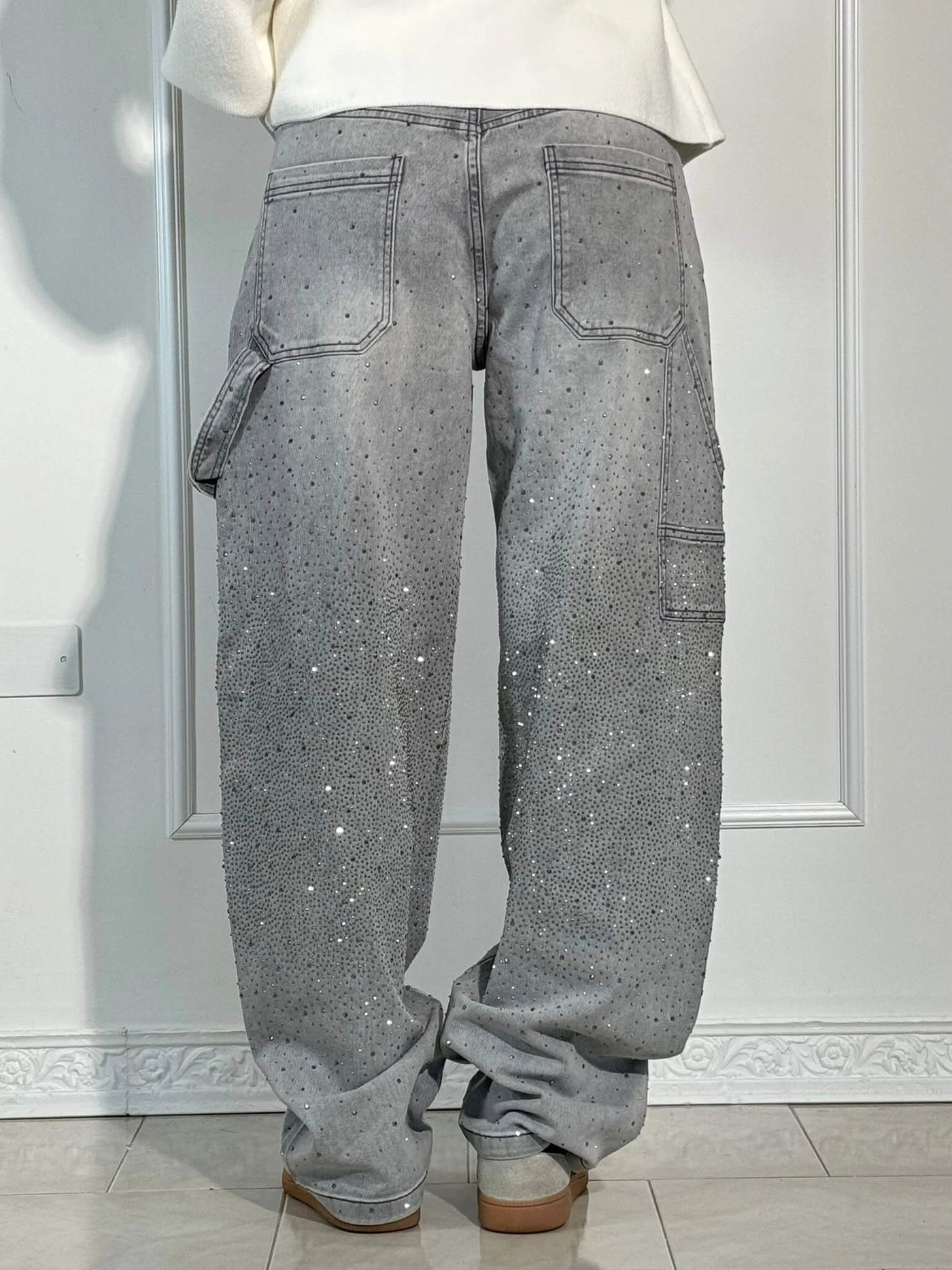 Ellaa |Balloon Carpenter Shine Denim Jeans