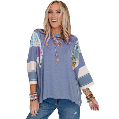 Lucy™ – Lightweight Patchwork Batwing Top