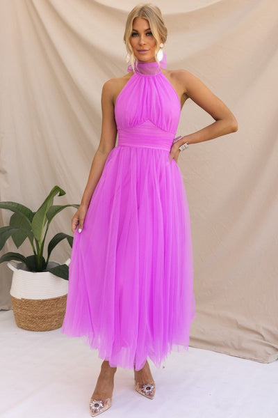 Ella - Whimsical Tulle Midi Dress