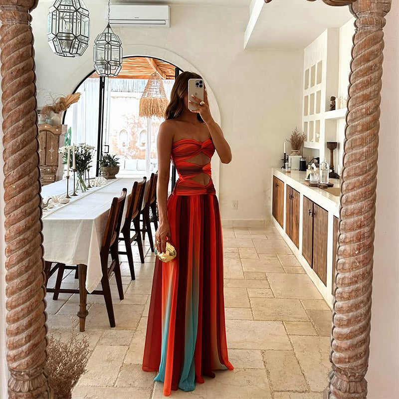 Aria - Breezy Strapless A-Line Maxi Dress Light, Airy, and Effortlessly Beautiful