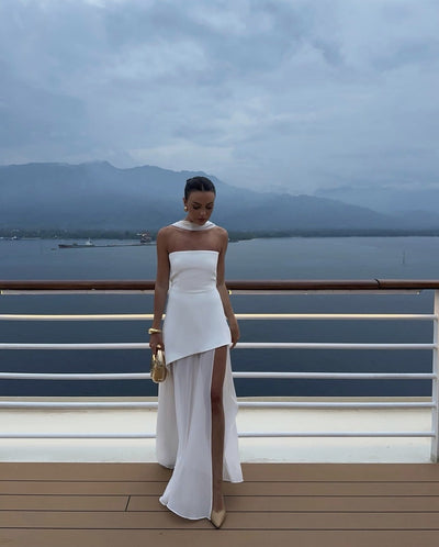 Danica - Elegant Asymmetrical Maxi Dress