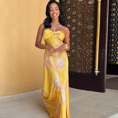 Cassie - Elegant Flowy Evening Maxi Dress