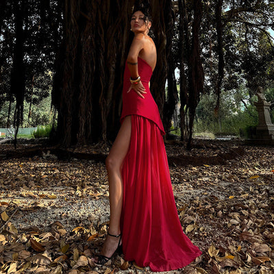 Danica - Elegant Asymmetrical Maxi Dress