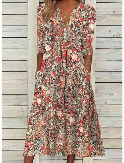 Carla | ELEGANT SUMMER DRESS WITH BELLY COVER