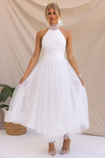 Ella - Whimsical Tulle Midi Dress