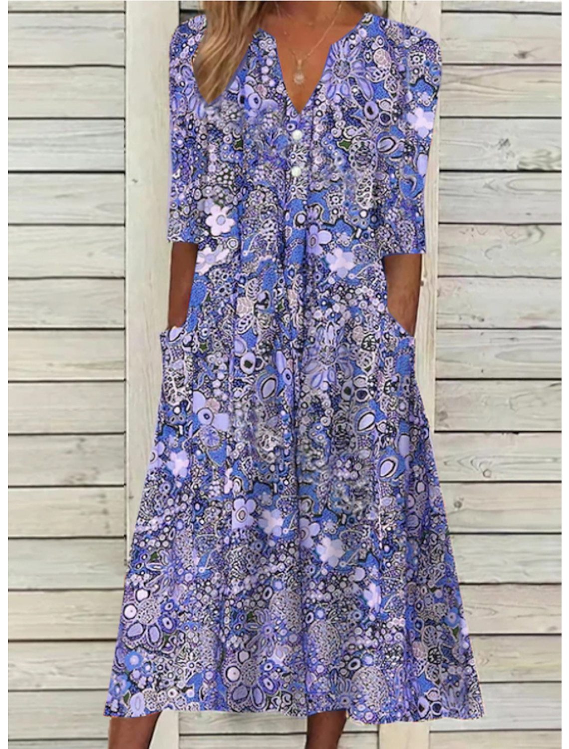 Carla | ELEGANT SUMMER DRESS WITH BELLY COVER