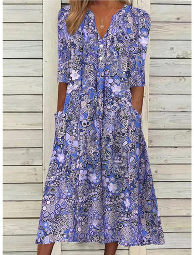Carla | ELEGANT SUMMER DRESS WITH BELLY COVER