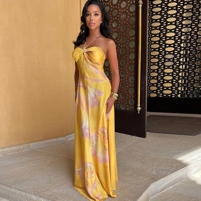 Cassie - Elegant Flowy Evening Maxi Dress