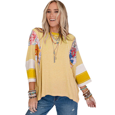 Lucy™ – Lightweight Patchwork Batwing Top