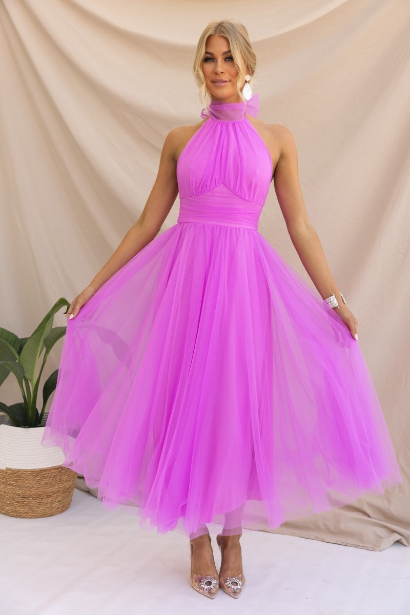 Ella - Whimsical Tulle Midi Dress