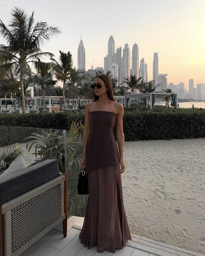 Danica - Elegant Asymmetrical Maxi Dress