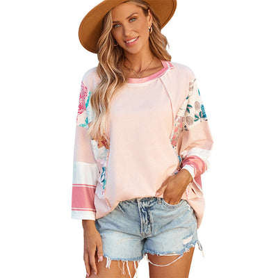 Lucy™ – Lightweight Patchwork Batwing Top