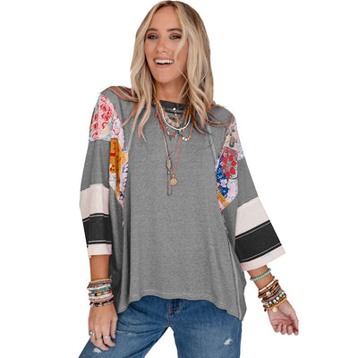 Lucy™ – Lightweight Patchwork Batwing Top