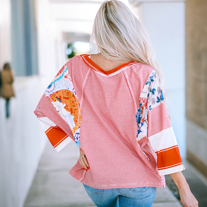 Lucy™ – Lightweight Patchwork Batwing Top