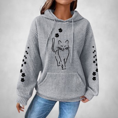 Lina | Comfortable and warm animal sweater with hood for women