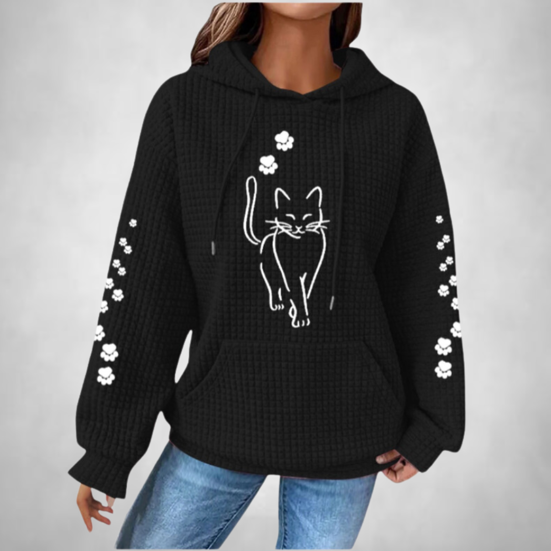 Lina | Comfortable and warm animal sweater with hood for women