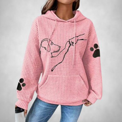 Lina | Comfortable and warm animal sweater with hood for women