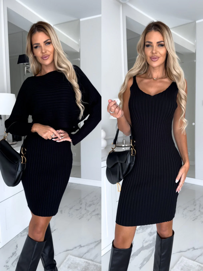 NIDA | ELEGANT SLEEVELESS DRESS SET