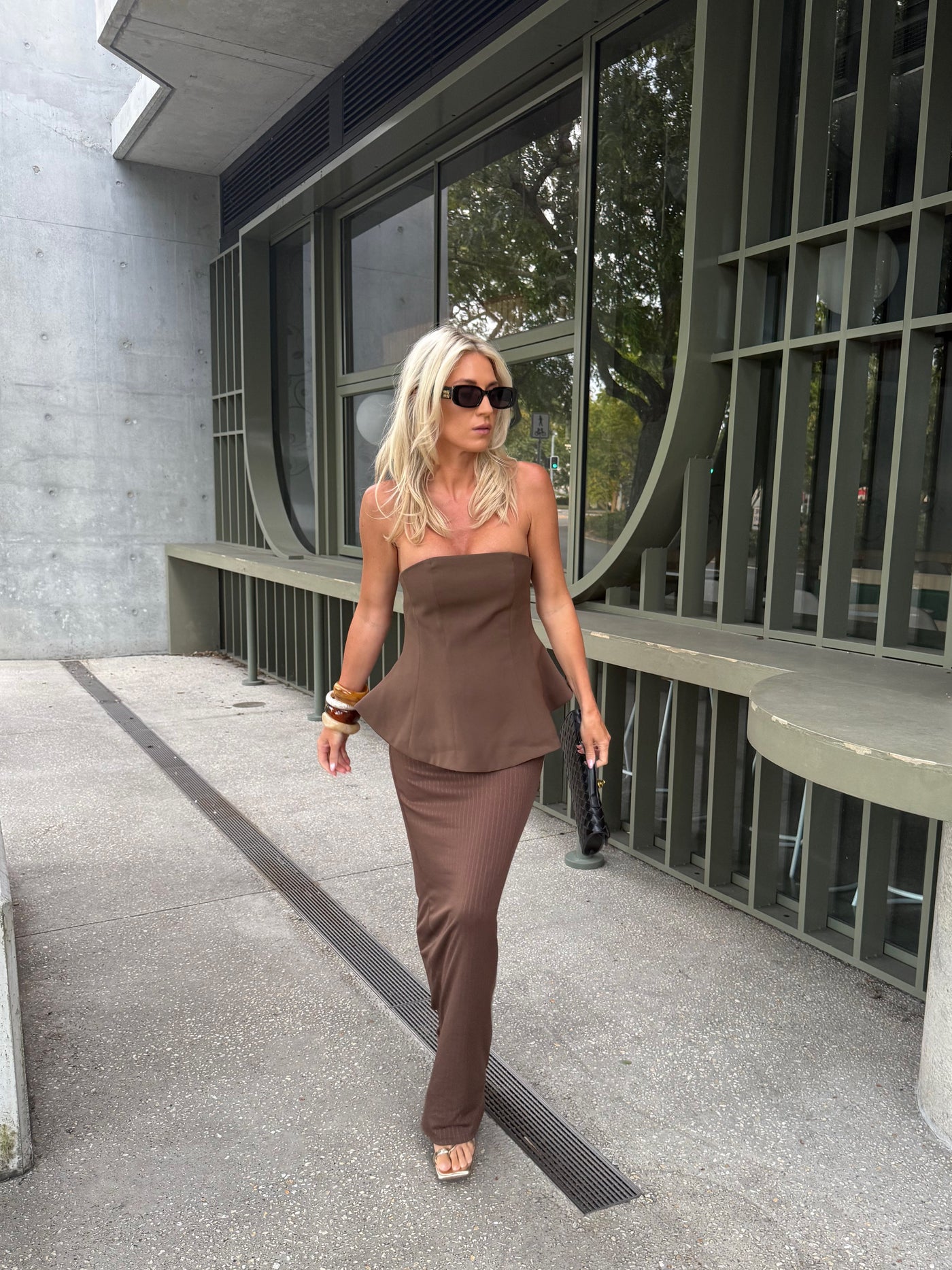 Serena - Elegant Strapless Maxi Dress Graceful Simplicity with Timeless Charm