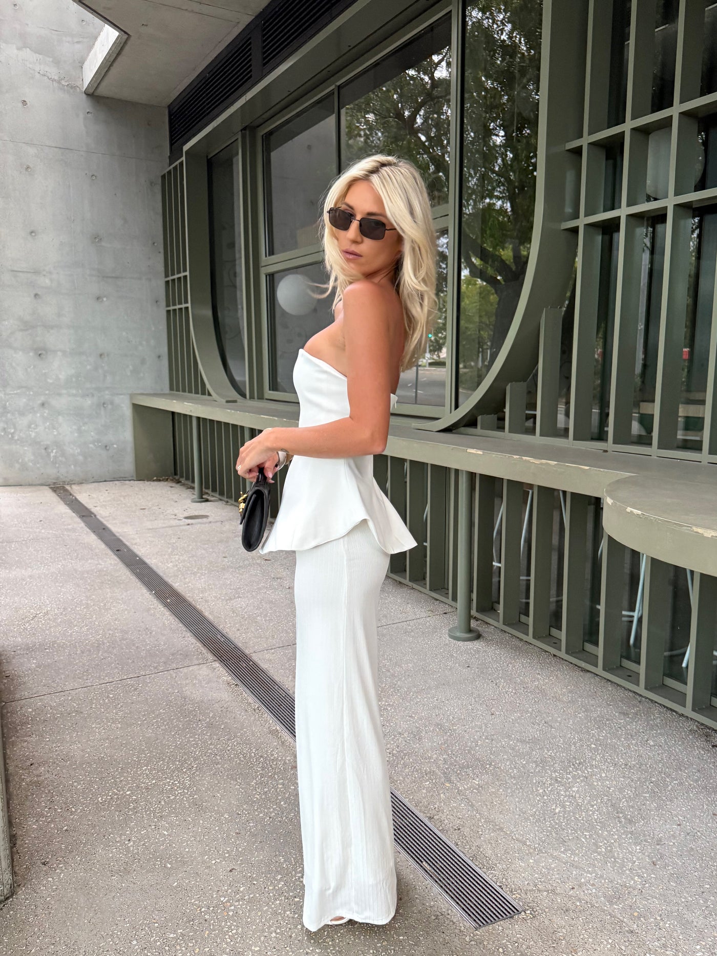 Serena - Elegant Strapless Maxi Dress Graceful Simplicity with Timeless Charm
