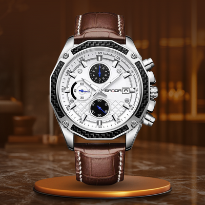 quartz chronograph racing watch