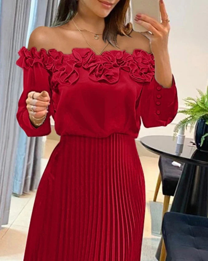 Catherine - Off-shoulder Maxi Dress
