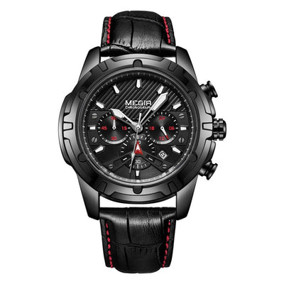 Luxurious sports watch with chronograph function