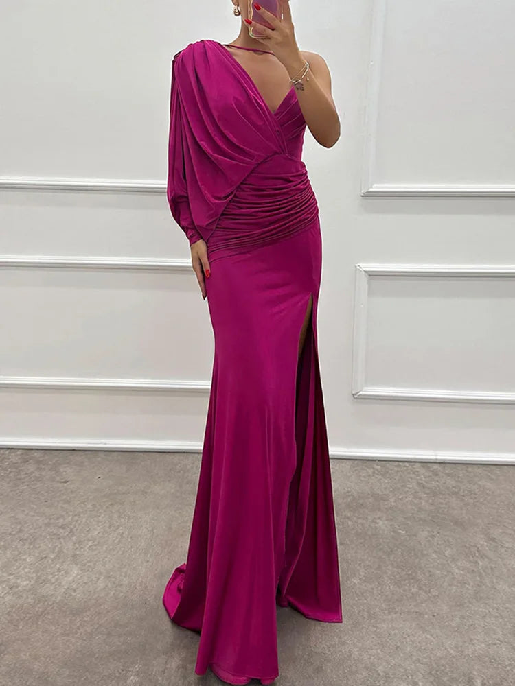 Aria - One-shoulder Evening Gown
