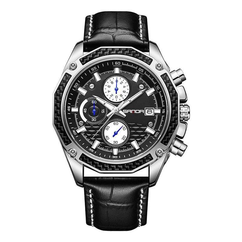 quartz chronograph racing watch