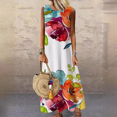Emma & William Summer Floral Ruffle Dress