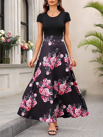 Emma & William Summer Floral Ruffle Dress