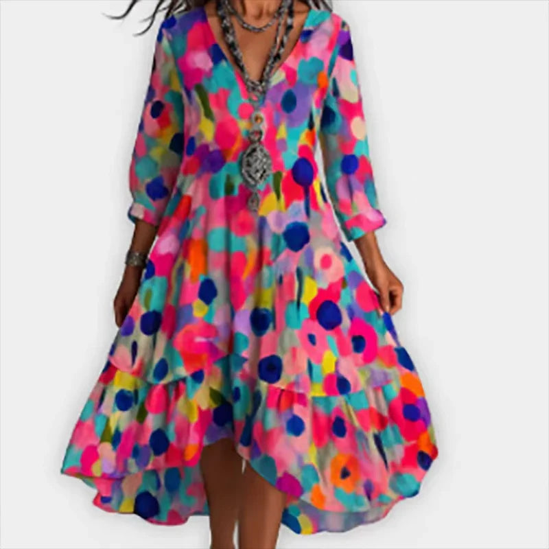 Marina | Floral Midi Dress