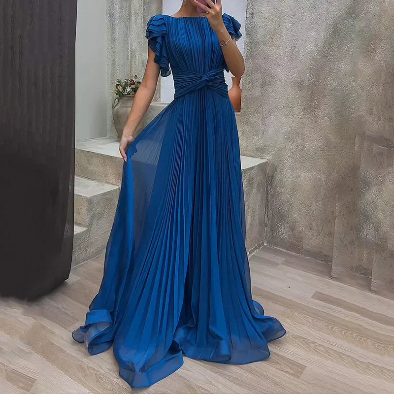 Marga - Elegant Pleated Evening Gown